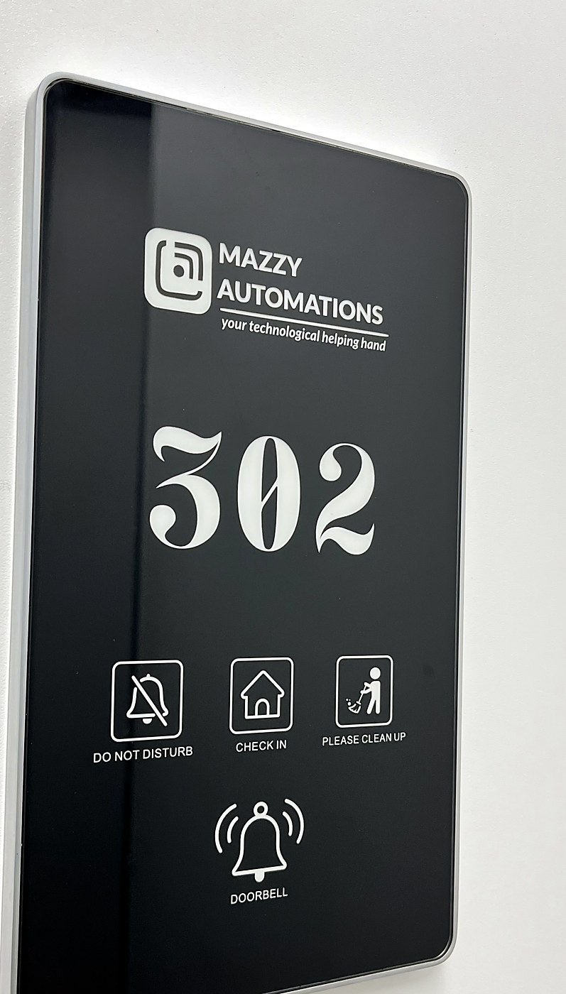 Hotel room doo panel