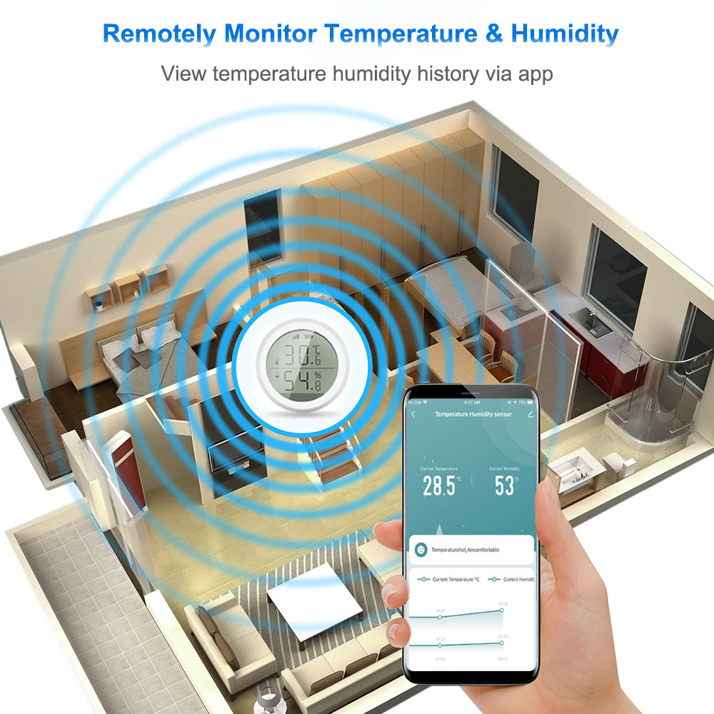 Tuya Smart WiFi Temperature Humidity Sensor - Image 4