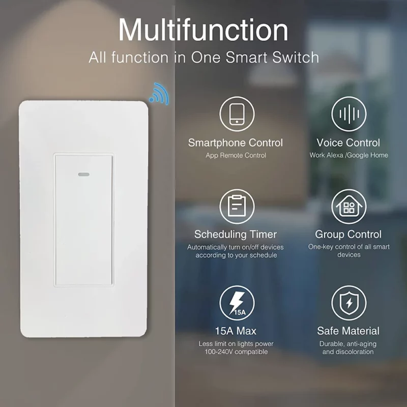 1 Gang smart Home interruptor intelligent Wifi Wireless Universal Remote Control Switch wifi smart switch - Image 4