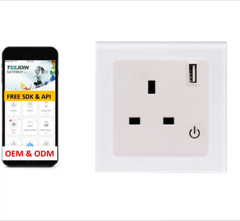 110-240v 15a toma corriente wifi google assistant timer remote control zigbee smart home in wall socket with usb ports