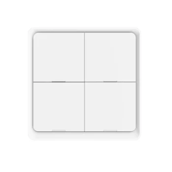 `12 Scene 4 Gang TuYa Smart Home ZigBee Scene Switch Wireless Wall Button Scene  With Stickers