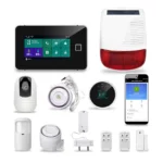 12 languages switch menu touch screen app command wireless smart secure alarm system via smartphone