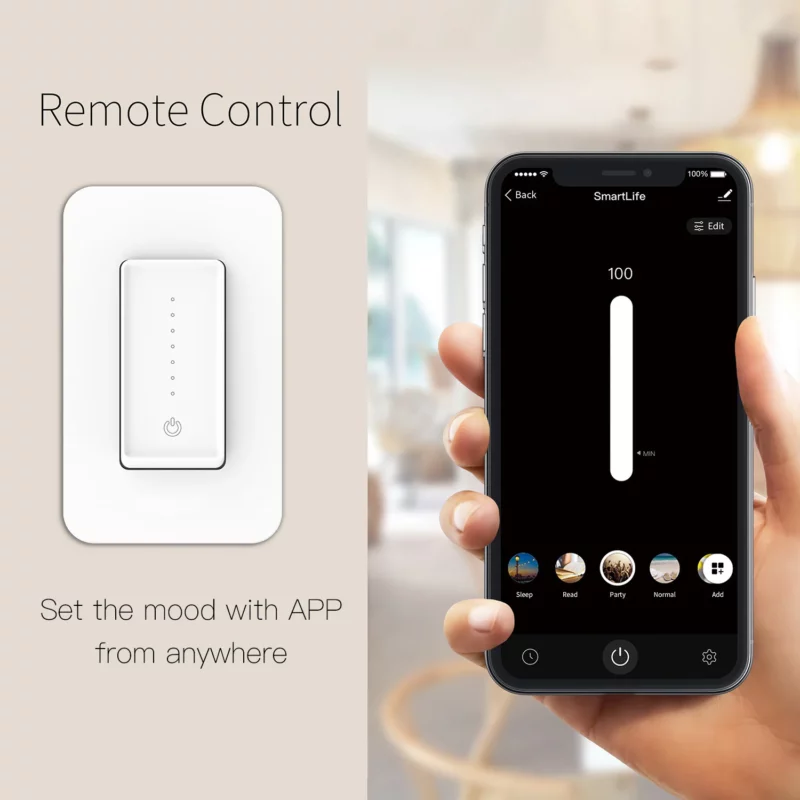 Wifi smart dimming switch US standard smart home dimmer switch support Alexa google home - Image 4