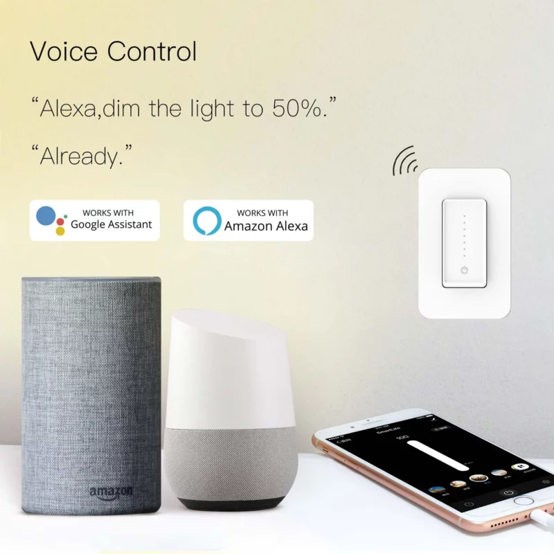 Wifi smart dimming switch US standard smart home dimmer switch support Alexa google home - Image 5
