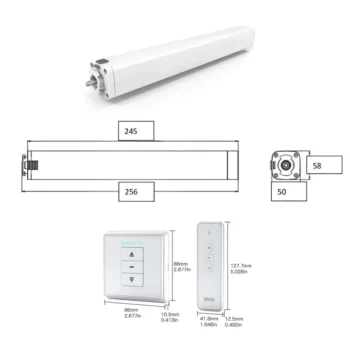 2022 Alexa Google Control Smart zigbee home automation Electric Automation Motor Automatic Track Rail Rod Curtain Motor