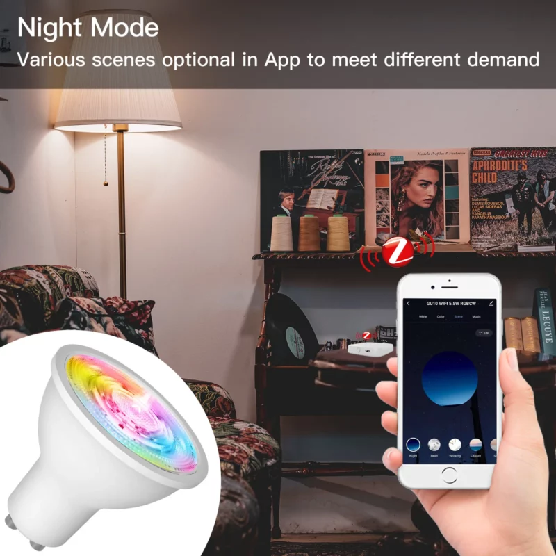New Zigbee Smart Bulb Alexa Voice Control Dimming Color 6w Bulb support 7 colors - Image 5