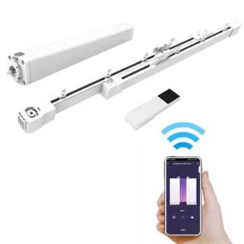 2022 Popular wifi wireless tuya smart home curtain motor for mute curtain with google home alexa voice control