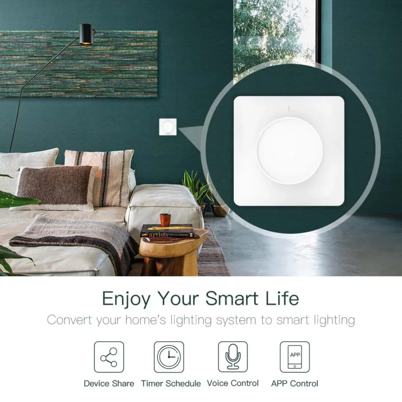 WiFi smart home automation light dimming switch with Alexa voice control - Image 3