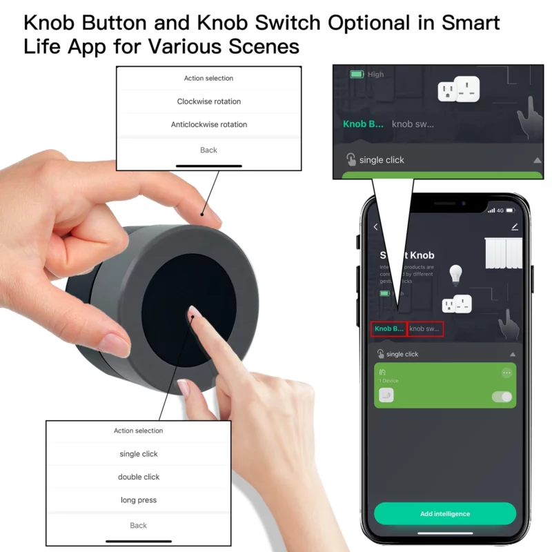 2022 new arrival wifi smart home automation zigbee light dimming switch scene button with Alexa voice control - Image 5