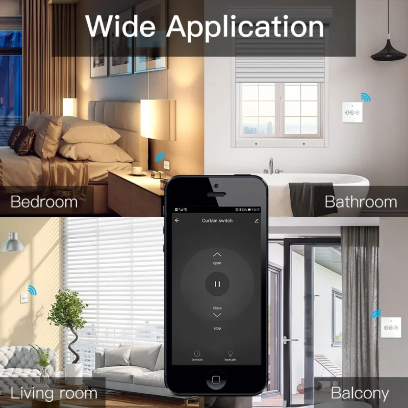 Wireless remote control curtain switch based on wifi network tuya smart life mobile APP - Image 6