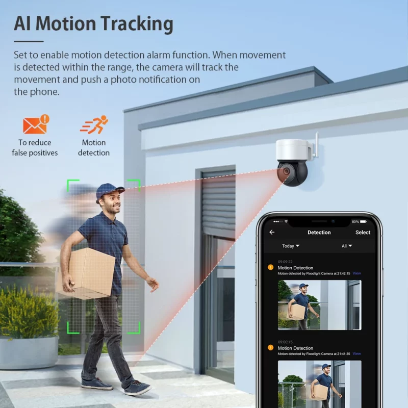 2022 new generation smart home alarm system solar outdoor ip camera wireless wifi 360 HD home security cctv camera - Image 2