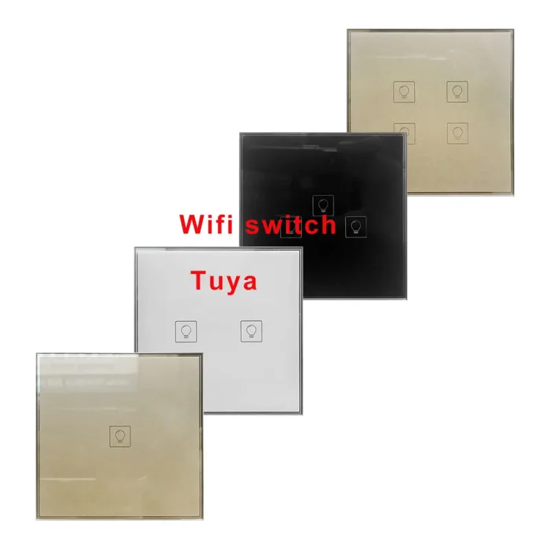 1 2 3 4 Gang Tuya Wifi Zigbee Smart Light Switch No neutral Wall Touch Switch With Remote Control For Smart Home Work with Alexa - Image 6