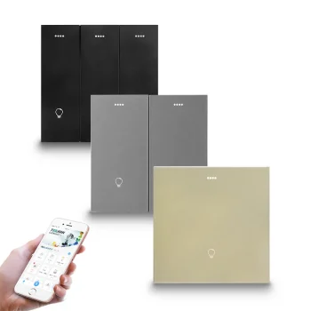 Interruptor WiFi Tuya Smart Switch Accessories 3 Way Power Switch Wi-Fi Dimmer Remote Control Light Switch
