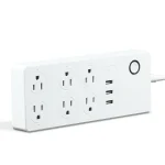 Power Strip Extension Cord with 3 4 5 6 Outlets Charging Ports tuya smart socket uk  with 1.5 2.3 meters long cord
