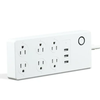 Power Strip Extension Cord with 3 4 5 6 Outlets Charging Ports tuya smart socket uk  with 1.5 2.3 meters long cord