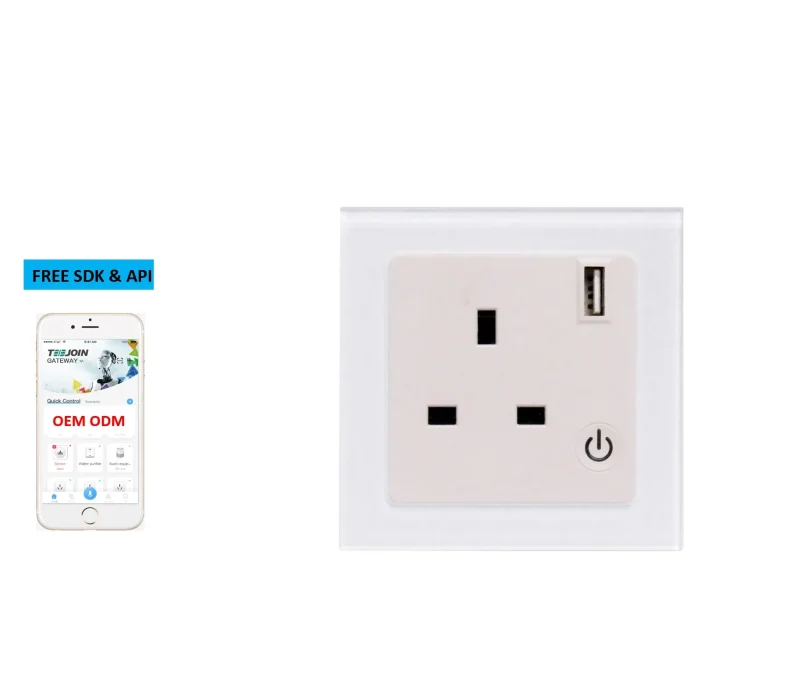 TEEJOIN Electrical Smart Home Tuya Google Assistant  UK Wall Power Outlet Wifi Switches Socket Plug tomacorriente inteligente - Image 3