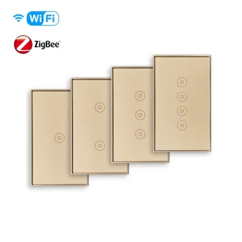 tuya smart APP zigbee 3.0 smart switch two way no neutral UK Standard magnetic relay Yandex Alice smart light switch