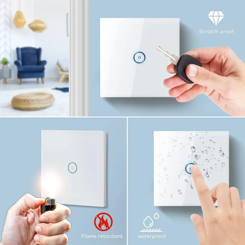 wall switches Alexa & Google Echo Home Dot 2021 Smart life Switch control Wifi/Zigbee/Tuya - Image 4