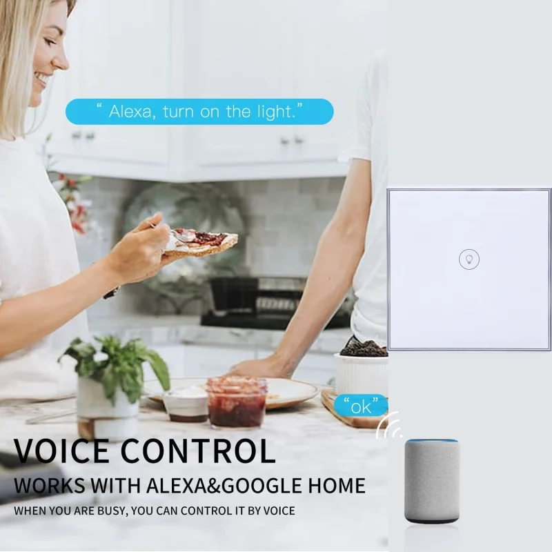 wall switches Alexa & Google Echo Home Dot 2021 Smart life Switch control Wifi/Zigbee/Tuya - Image 5
