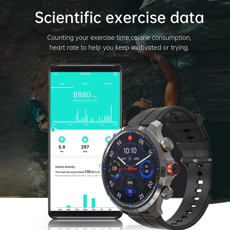 1.75Inch Amoled Screen Weather Forecast Blood Pressure Smartwatch Blood Oxygen Function High Quality Adult Gps Smart Watch - Image 5
