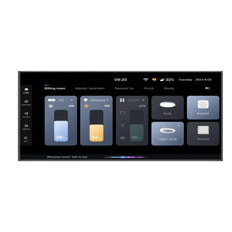 12 Inch Smart Home Central Control Screen With Tuya 12 Inch Smart Home Controller App Remote Control For Hotel Automation System