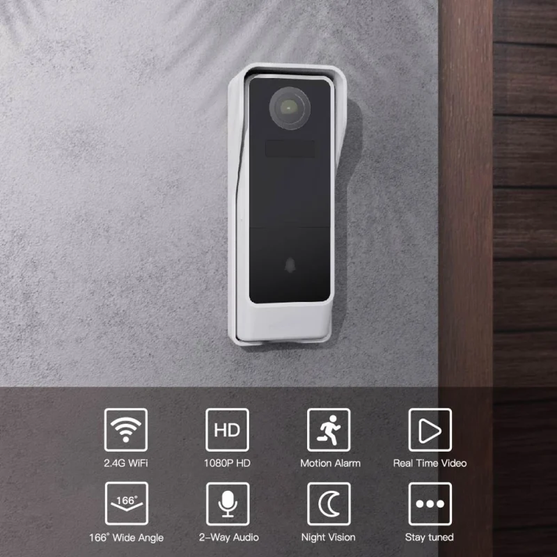 New Design Smart Home Video Doorbell Tuya Smart Camera Doorbell Intercom Doorbell App Remote Control - Image 2