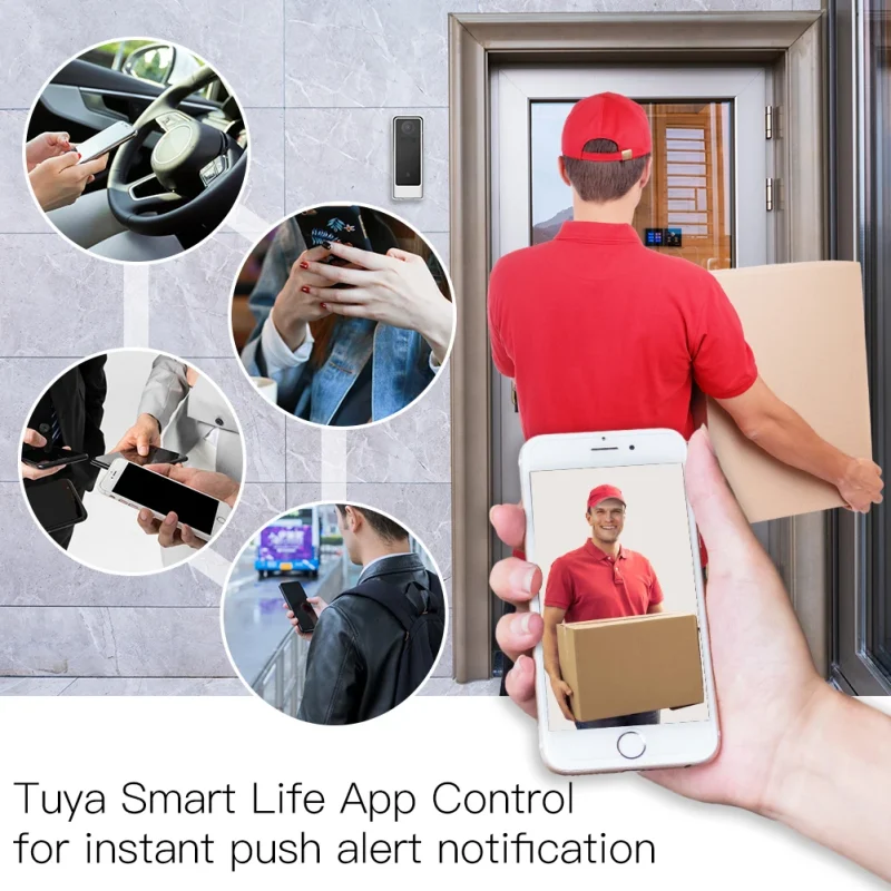 New Design Smart Home Video Doorbell Tuya Smart Camera Doorbell Intercom Doorbell App Remote Control - Image 5