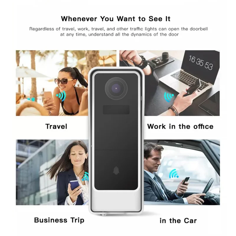 New Design Smart Home Video Doorbell Tuya Smart Camera Doorbell Intercom Doorbell App Remote Control - Image 6