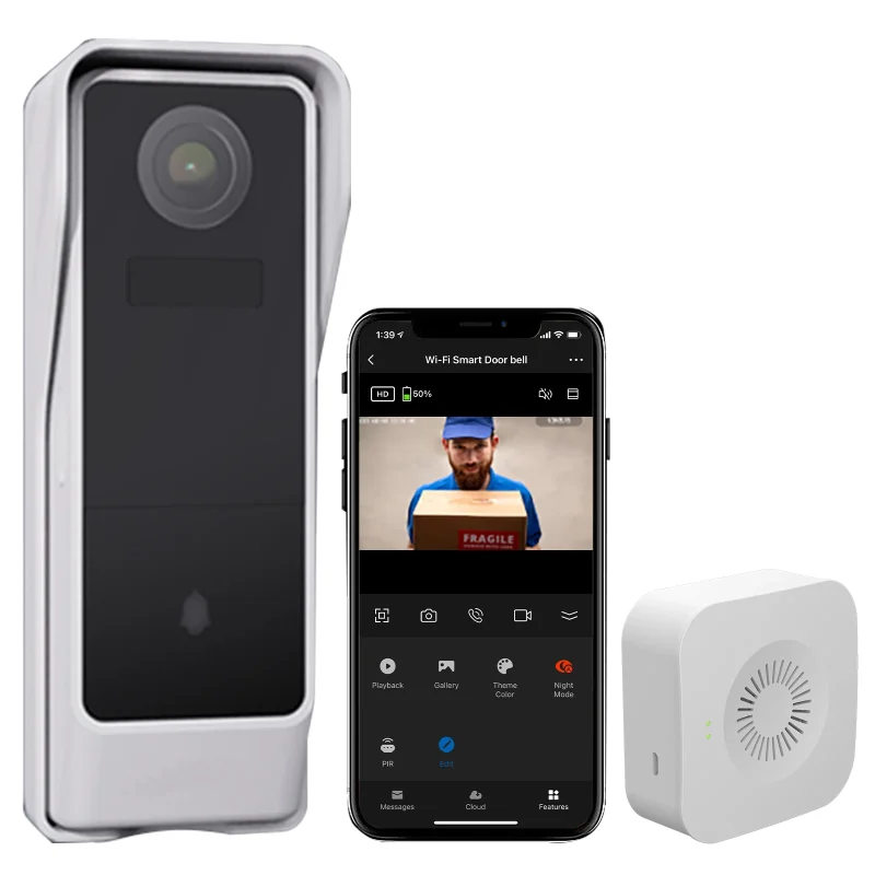 New Design Smart Home Video Doorbell Tuya Smart Camera Doorbell Intercom Doorbell App Remote Control