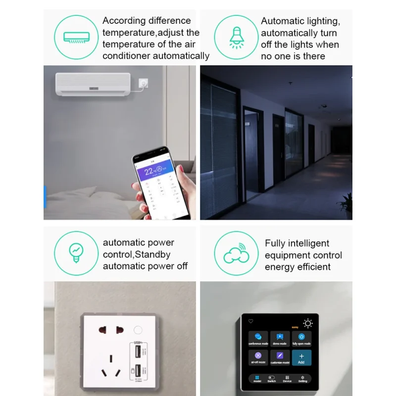 2025 Control Panel Touch Screen With Bluetooth Zigbee Wifi Touchscreen Android 4 Touch Screen Smart Gateway With Built-In Alexa - Image 4