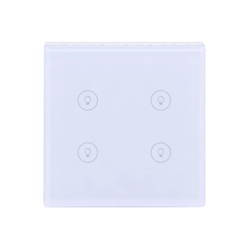 4Gang Tuya Smart Life Smart Light Switch Smart Glass Switch Light Zigbee Smart Touch Switches 220V Wall Switches For Smart Hotel
