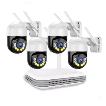 4ch Mini Wifi Kits Cctv Ip Security Camera Kit Surveillance CcTv Camera Full Set Support TF Sd Card Cloud Storage for Outdoor