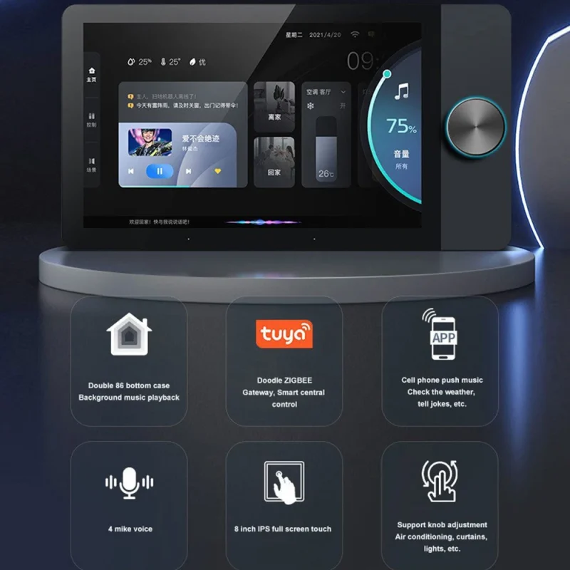 10 inch Alexa Gateway & Zigbee Smart Gateway Smart Home Control Touch Screen Panel Tuya Control Screen With For Smart Home Devices 2024 - Image 3
