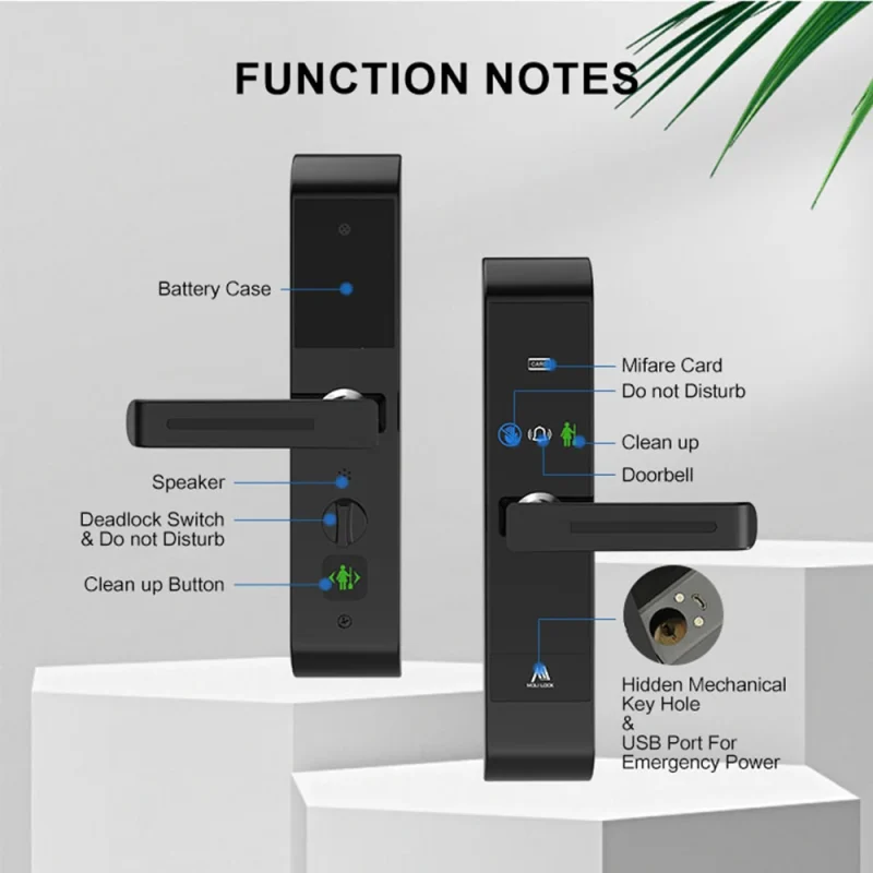 Best Selling Intelligent Wooden Door Hotel Door Lock Smart Electronic Induction Card Lock for Hotel Front Doors - Image 3