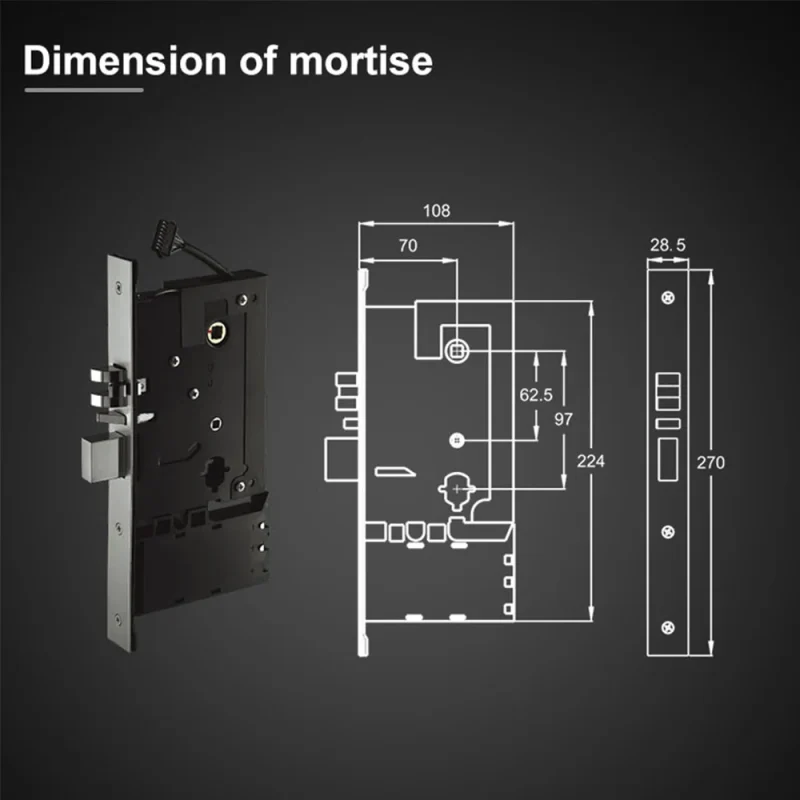 Best Selling Intelligent Wooden Door Hotel Door Lock Smart Electronic Induction Card Lock for Hotel Front Doors - Image 6