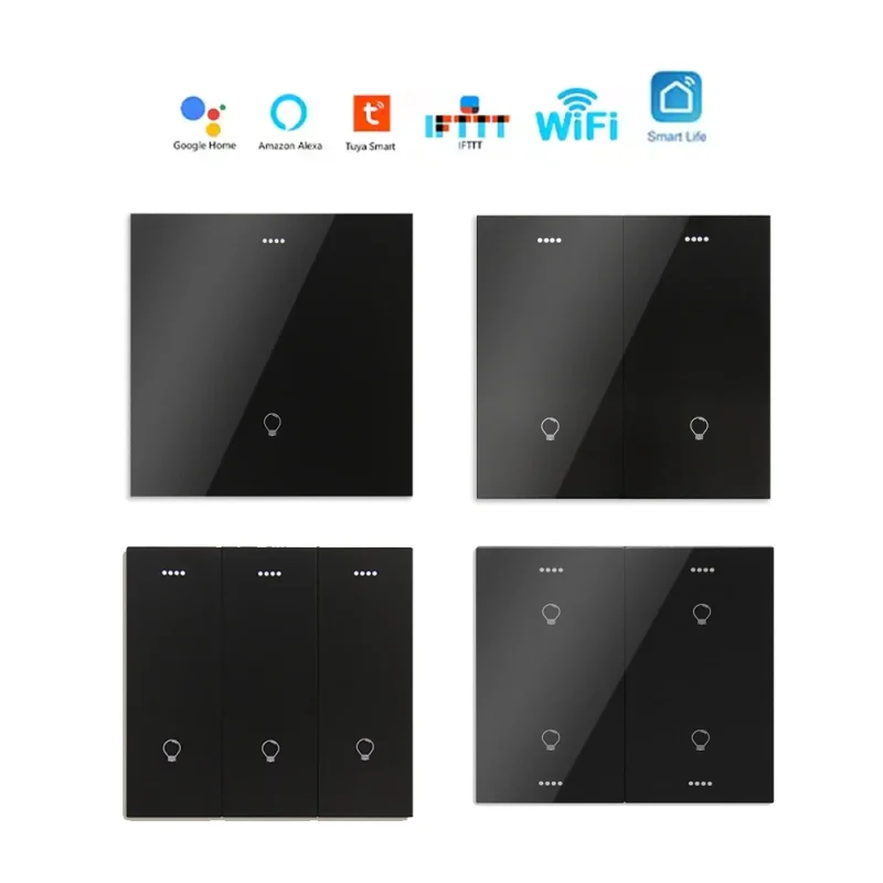 Custom Smart Switch Pusher With Remote 3 Gang Dimmable Light Switch Smart Wireless 86 Size Wall Switch Smart Home Light Control - Image 3