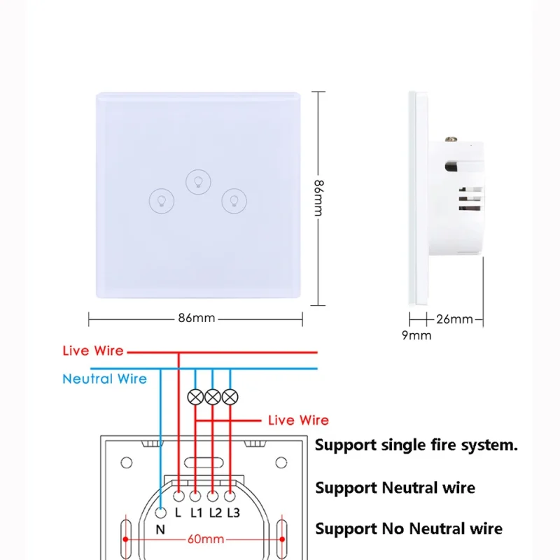 Custom Zigbee Wifi Smart Switch Tuya Smart Life Smart Electrical Switch For Home Apple Compatible For Smart Home Automation - Image 5