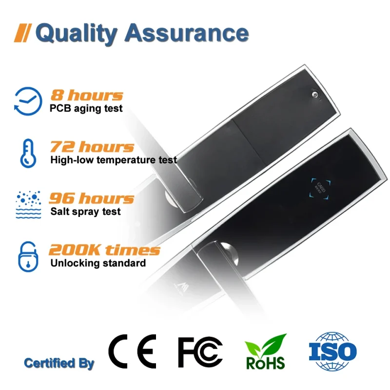 Durable Multifunctional Smart Rfid Key Card System Smart Lock for Hotel Room Zinc Alloy Smart Door Lock - Image 5