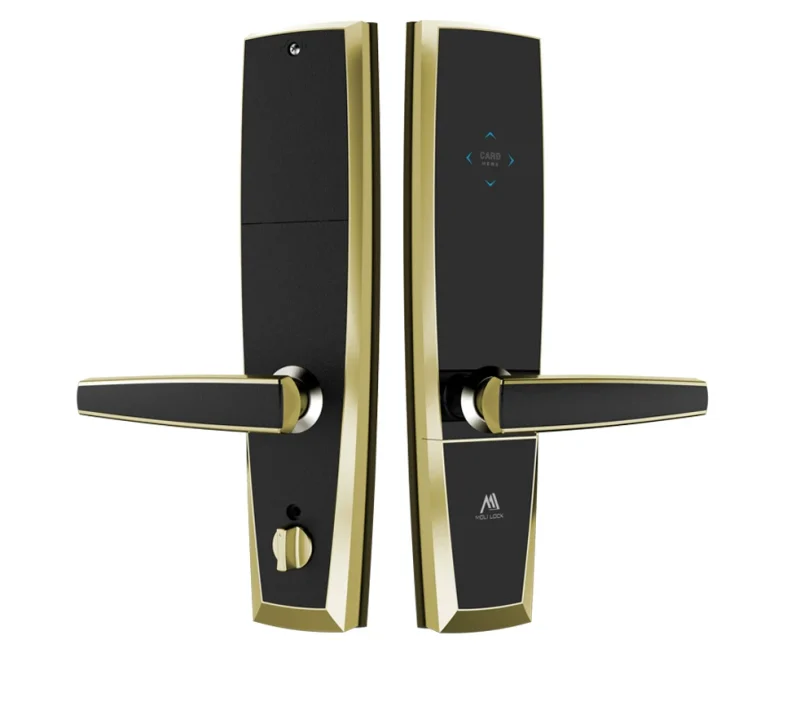 Durable Multifunctional Smart Rfid Key Card System Smart Lock for Hotel Room Zinc Alloy Smart Door Lock