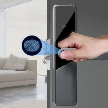 Finger Print High Security Ttlock App New Design Safety Stainlesssteel Biometric Fingerprint Door Handle Keyless Smart Lock