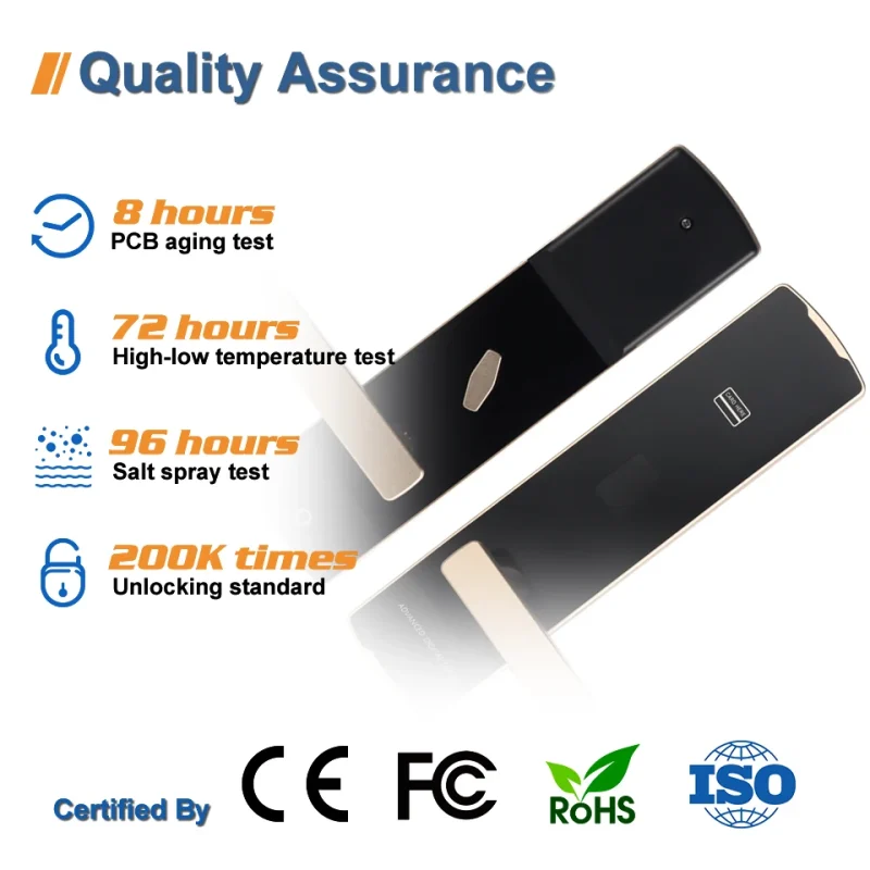 High Quality Full Automatic Free Hotel Lock Management System With Rfid Card Smart Hotel Door Lock - Image 5