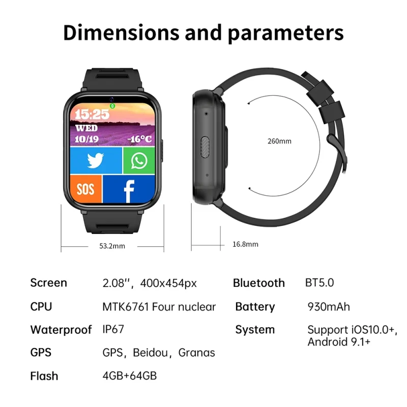Kids Smart Watch Sos Camera Smartwatch Phone GPS tracker Smart Watch for Kids with Gps and Waterproof - Image 3