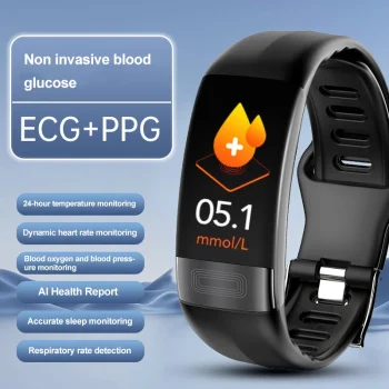 Ladies Smart Watch Gift Set Smartwatch Android With Ecg Heart Rate Weather, Hr Alarm for 0.96" Tft Smart Watch for Men and Women
