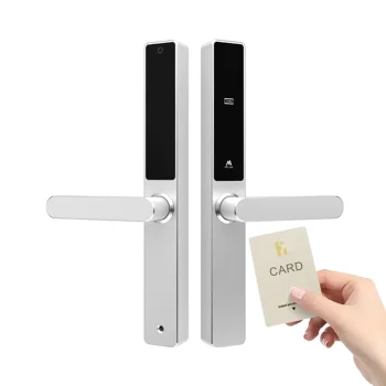 Multiple Function Durable Luxury Waterproof Outdoor Smart Door Lock Sliding Glass Door Key Card Smart Hotel Door Lock
