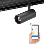 New Arrival 10W Zigbee Indoor LED Spotlight Black Magnetic Suction Lamp with Tuya App WiFi Feature