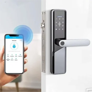 New Available Fingerprint Lock Tuya APP Camera Password RFID Card Smart Electronic With 2 Screen Door Locks