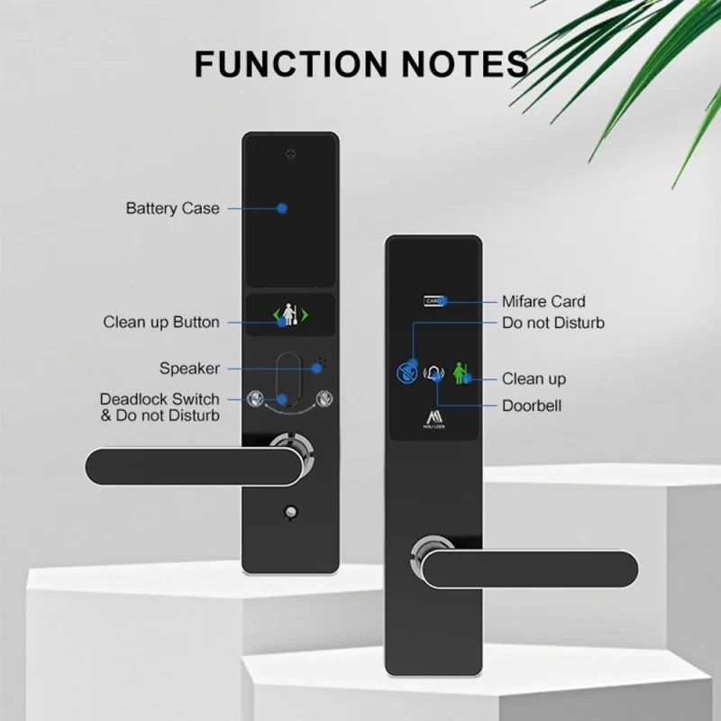 New Fashion Multiple Function Rfid Card Smart Hotel Door Lock With Free Management Software System Smart Door Lock - Image 3