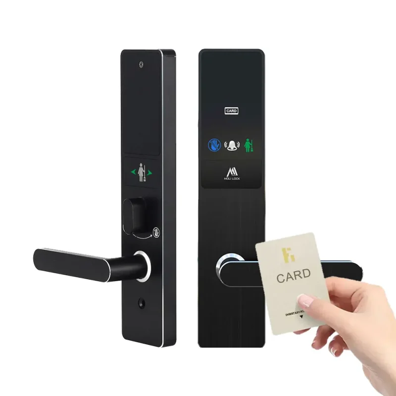 New Fashion Multiple Function Rfid Card Smart Hotel Door Lock With Free Management Software System Smart Door Lock