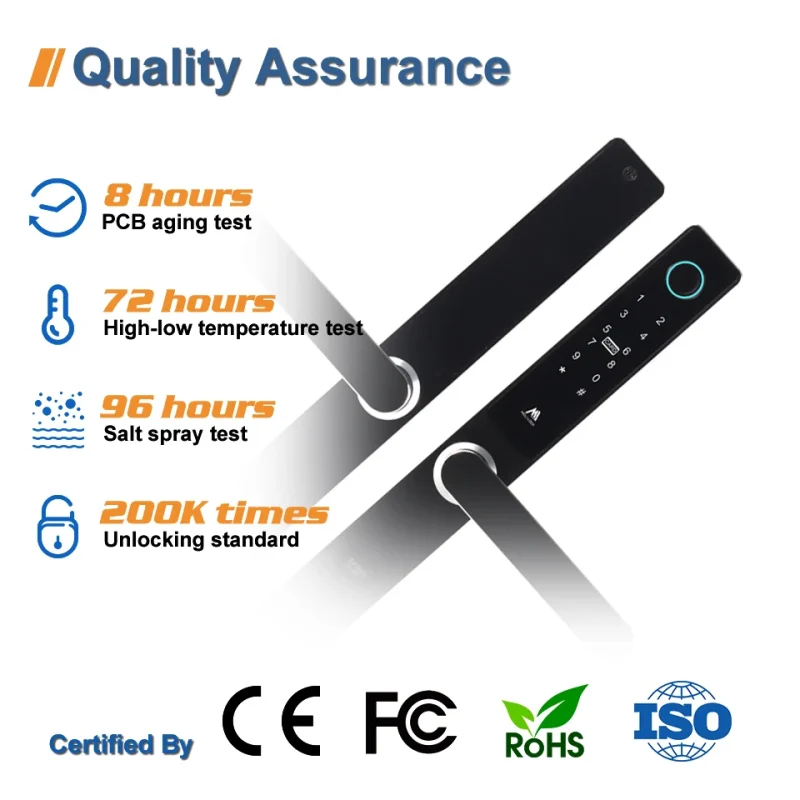 New Style Tuya Smart Door Lock for Serrure Intelligente Fingerprint Wifi Home Electronics Smart Door Lock - Image 5