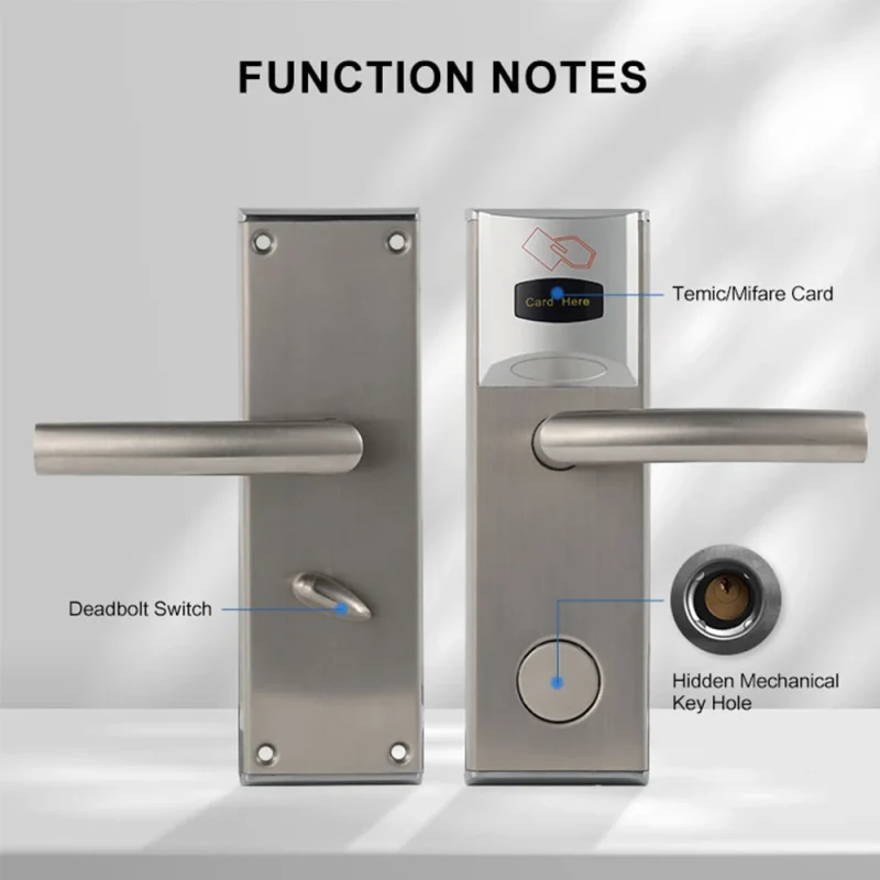New Upgrade Smart Security Door Lock Hotel Smart Door Lock With the Key Card Unlock Hotel Lock - Image 3